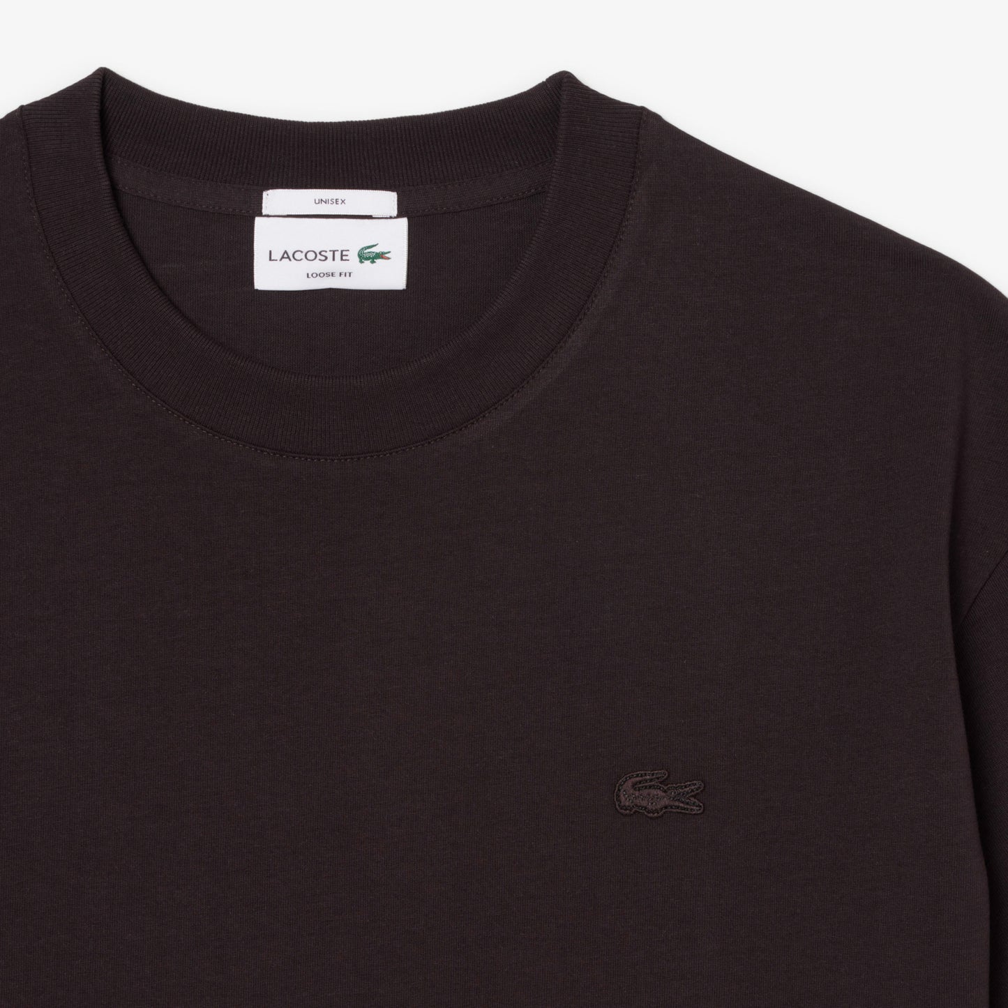 Lacoste Loose Fit Erkek Kahverengi T-shirt
