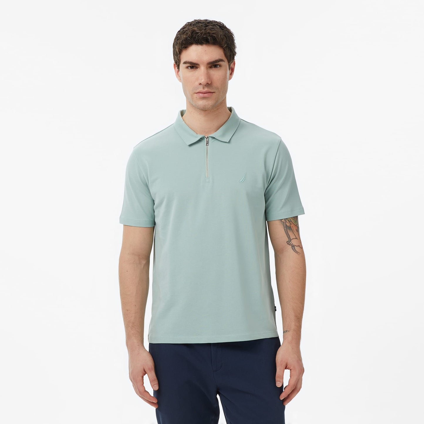 Nautica Erkek Yeşil Regular Fit Polo Yaka T-shirt