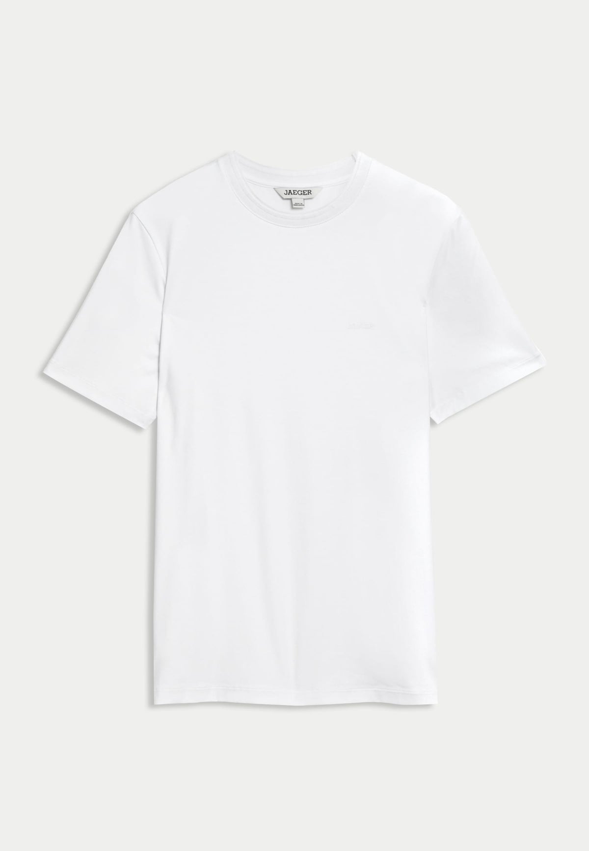 Saf Pamuklu Kısa Kollu Yuvarlak Yaka T-shirt