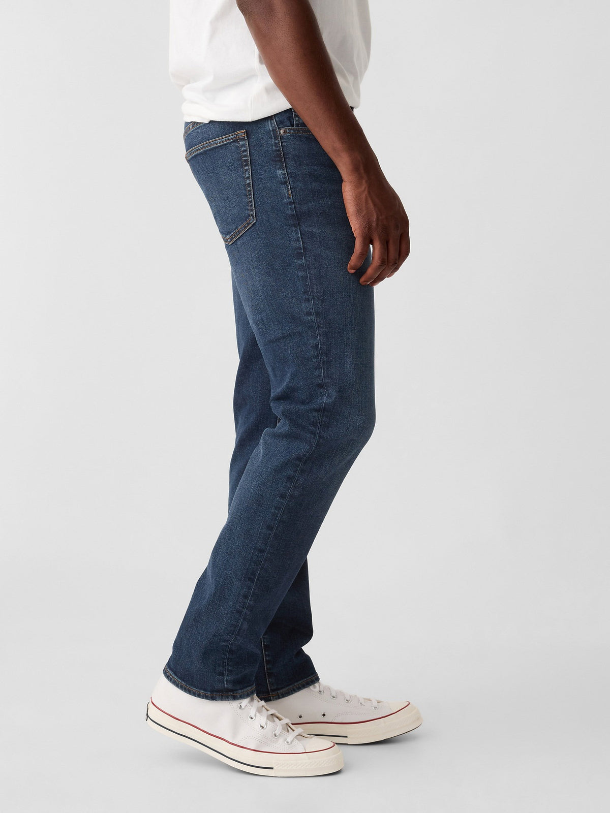 Koyu Mavi Slim Gapflex Jean Pantolon