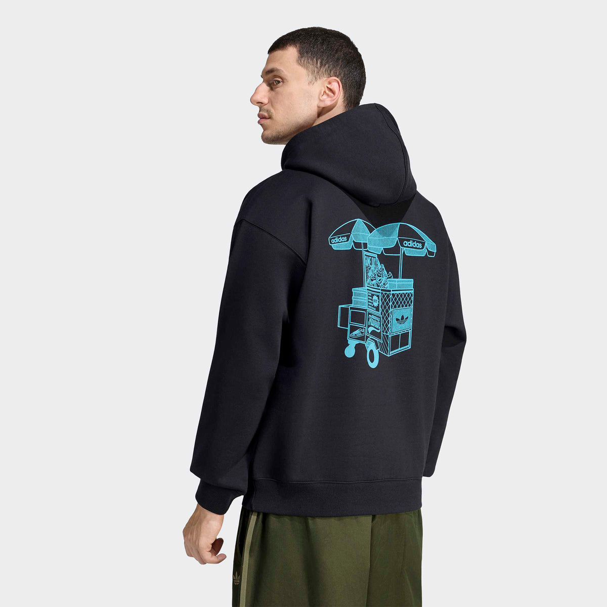 Adidas Food Cart Hd Erkek Siyah Sweatshirt