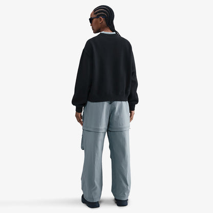 Nike Acg Therma Fit Tuff Fleece Crew Kadın Siyah Sweatshirt