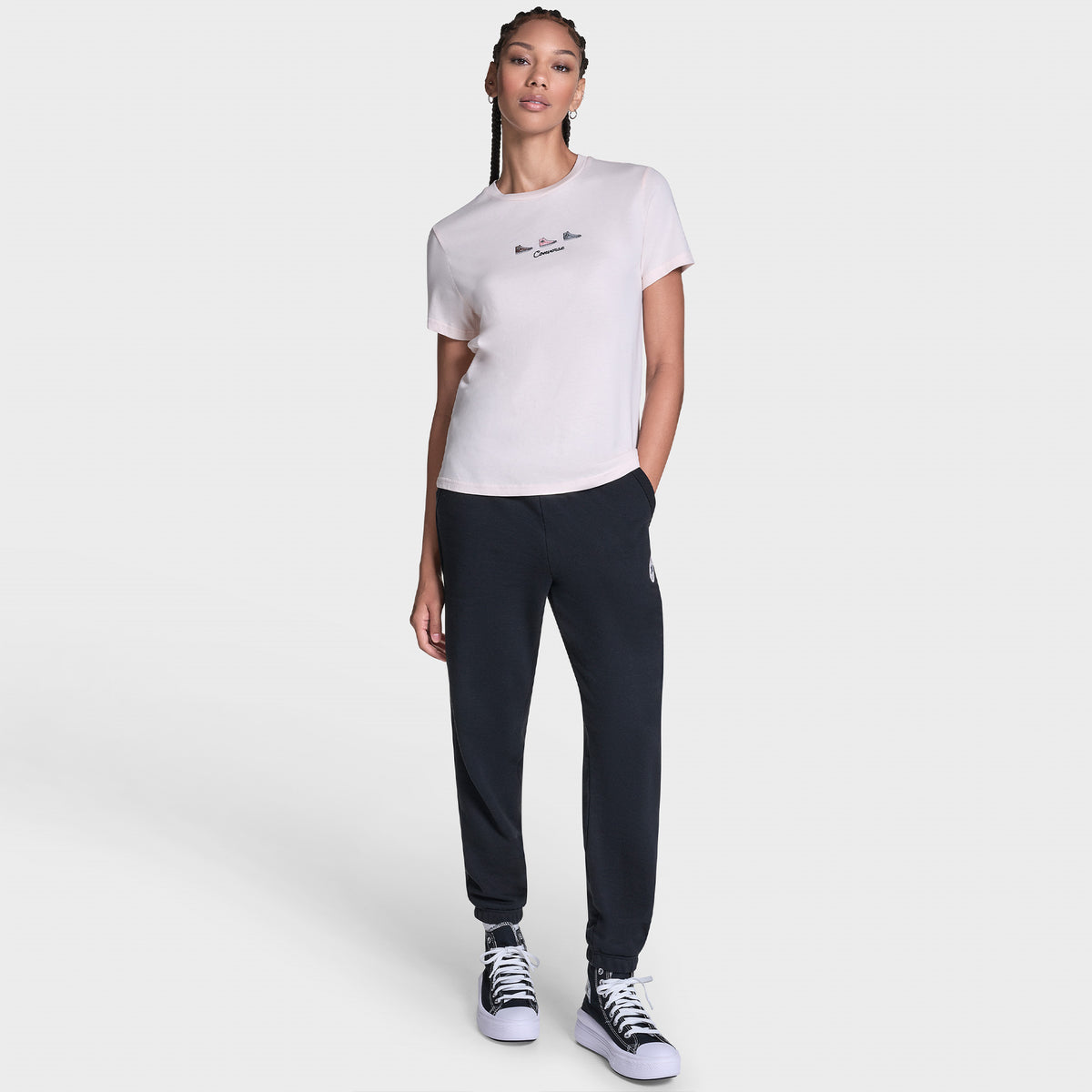 Converse Kadın Pembe T-shirt