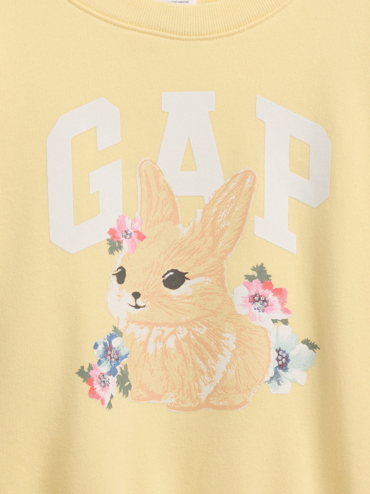 Sarı Oversized Wedge Grafik Baskılı Sweatshirt