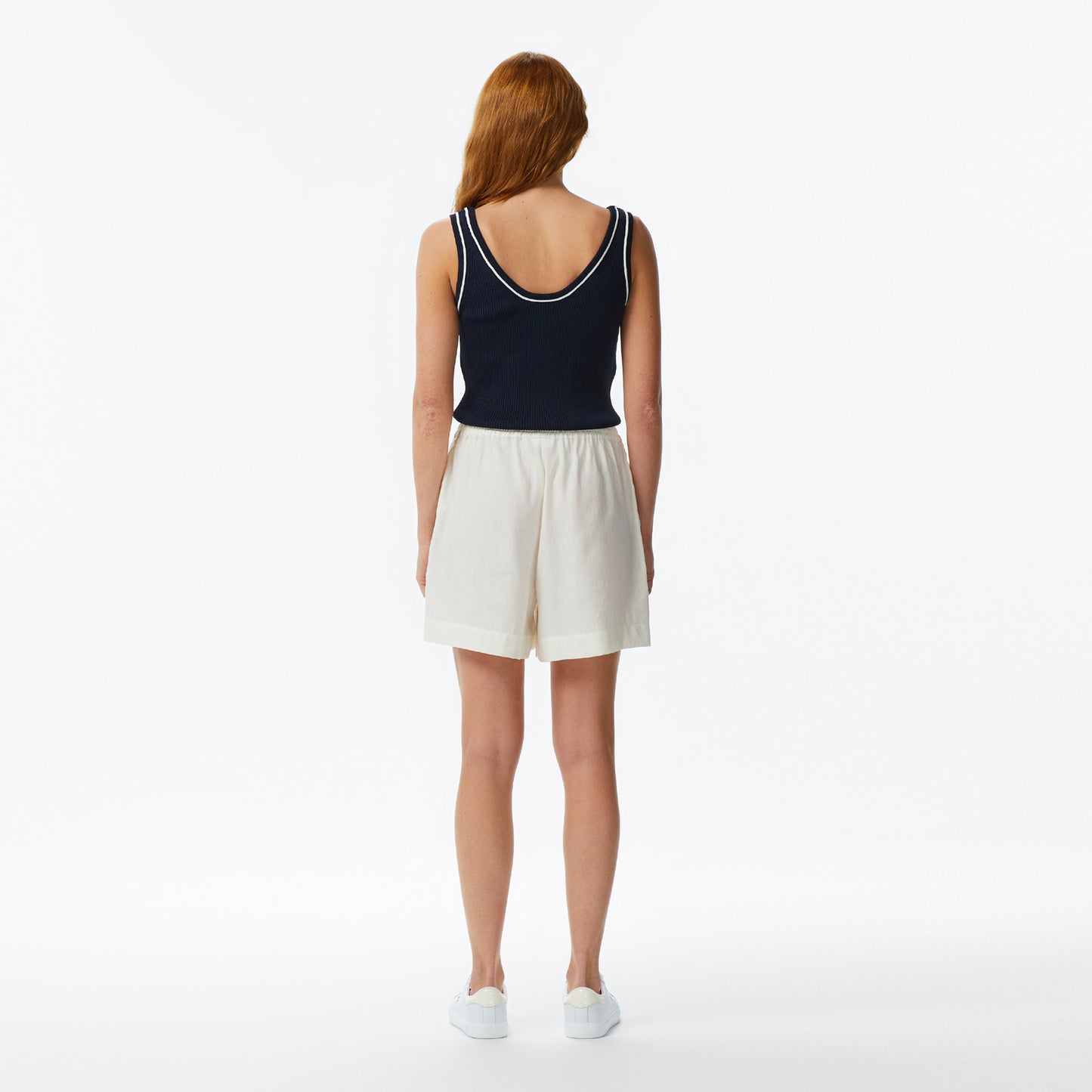 Lacoste Relaxed Fit Kadın Krem Şort
