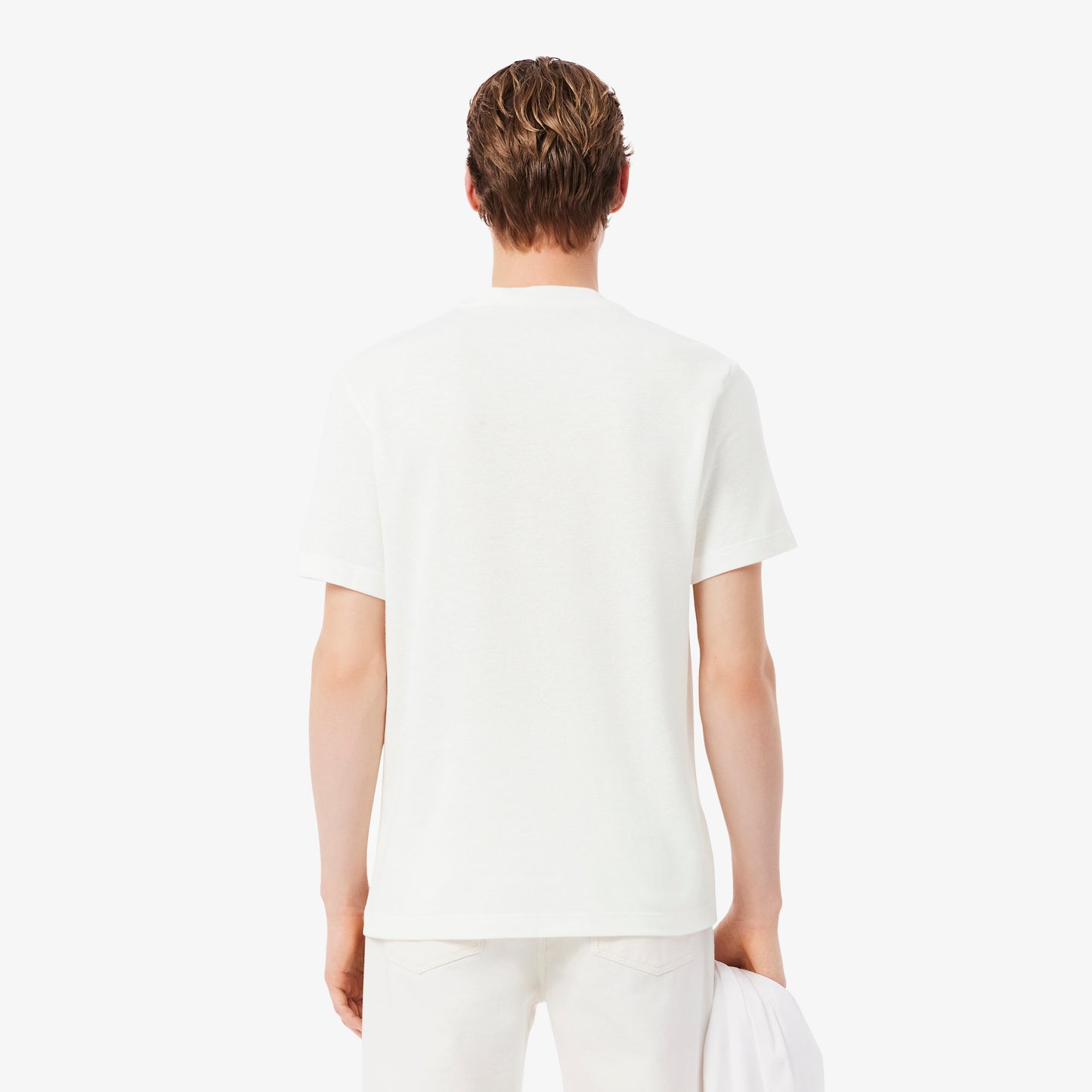 Lacoste Classic Fit Erkek Beyaz T-shirt
