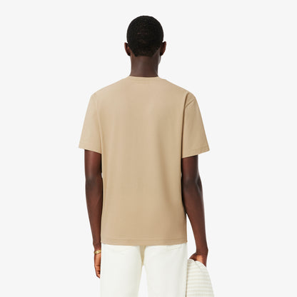 Lacoste Classic Fit Erkek Bej T-shirt