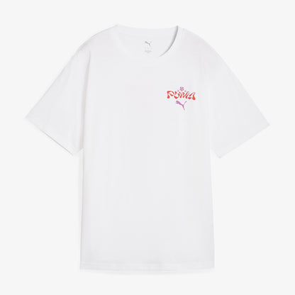 Puma Wardrobe Ess Graphic Kadın Beyaz T-shirt
