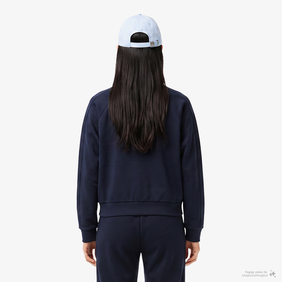 Lacoste Regular Fit Kadın Lacivert Sweatshirt