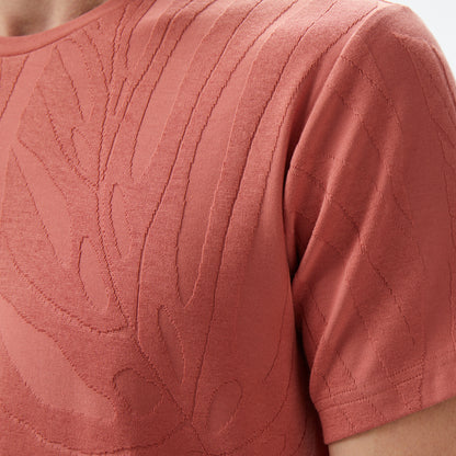 Nautica Erkek Kahverengi Regular Fit Baskılı T-shirt