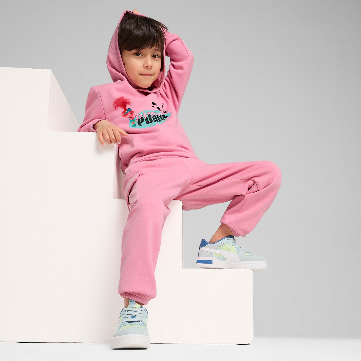 Puma X Trolls Hoodie Çocuk Pembe Hoodie