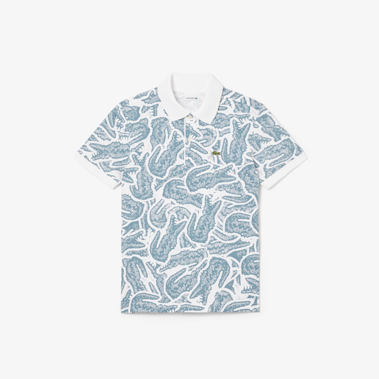 Lacoste Çocuk Baskılı Mavi Polo