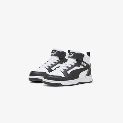 Puma Rebound V6 Mid Çocuk Siyah Spor Ayakkabı