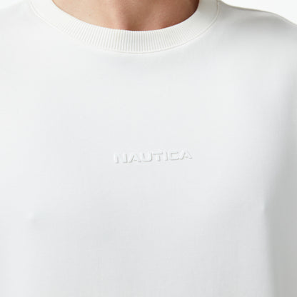 Nautica Erkek Krem Regular Fit Sweatshirt