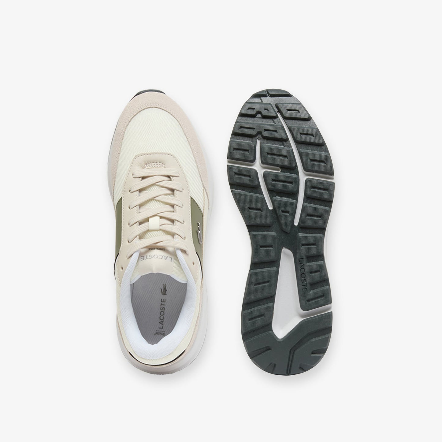 Lacoste Run Set Cgr Bar Erkek Krem Spor Ayakkabı