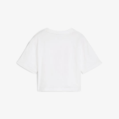 Puma Graphics Length Çocuk Beyaz T-shirt