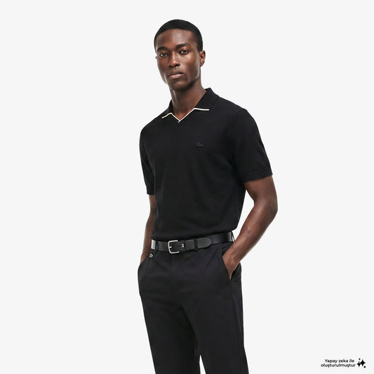 Lacoste Regular Fit Erkek Siyah Triko