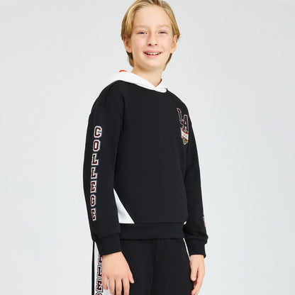 Skechers B Lw Fleece Çocuk Siyah Hoodie