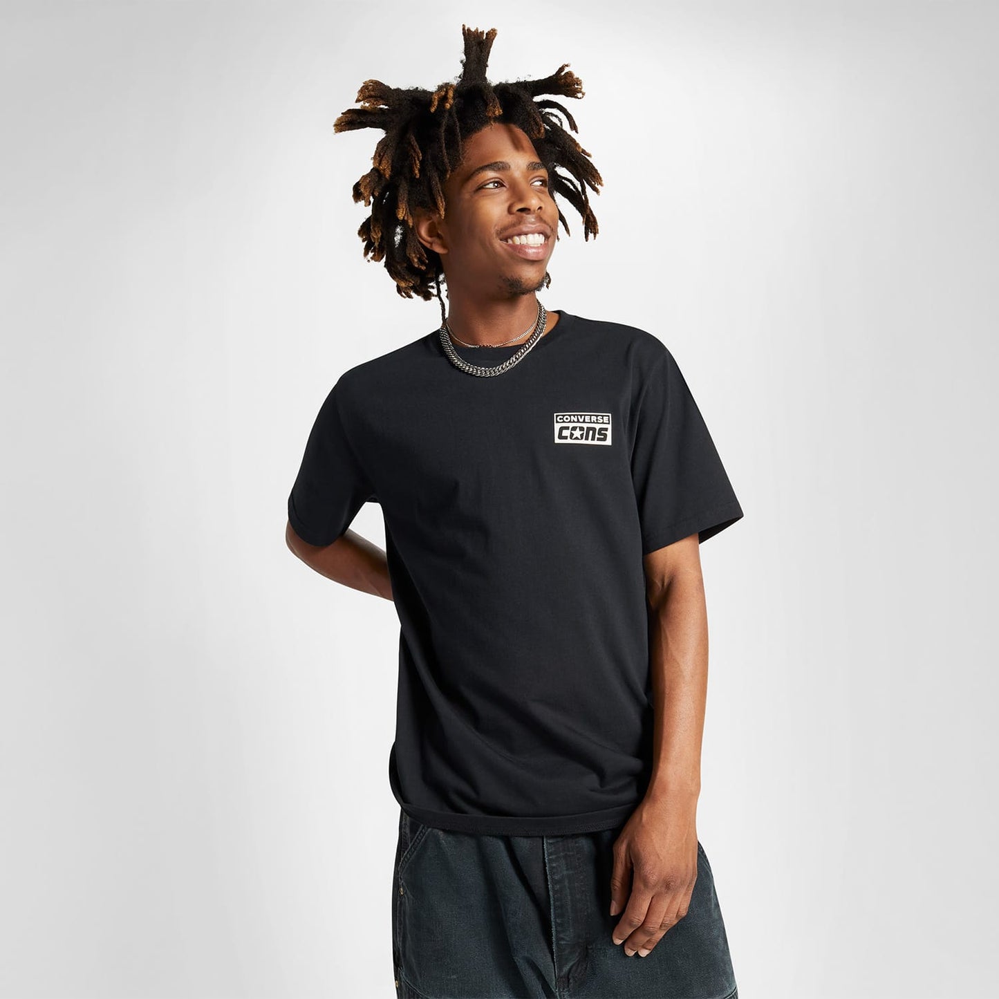 Converse Cons Graphic Erkek Siyah T-shirt