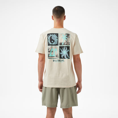 Billabong Crayon Wave Ss Erkek Yeşil T-shirt