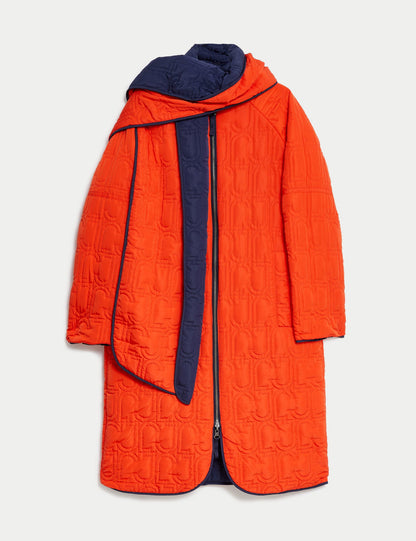Çift Taraflı Kapitone Puffer Kaban