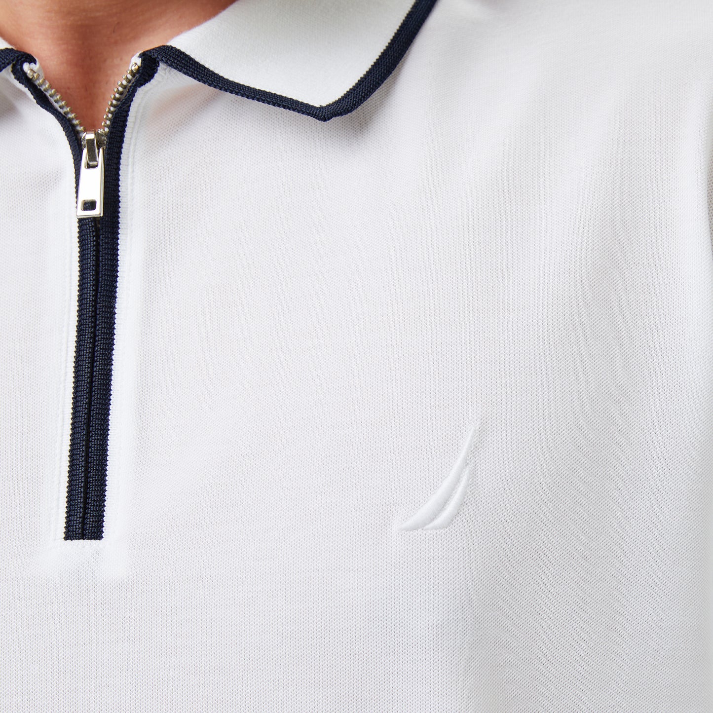 Nautica Erkek Beyaz Regular Fit Polo Yaka T-shirt