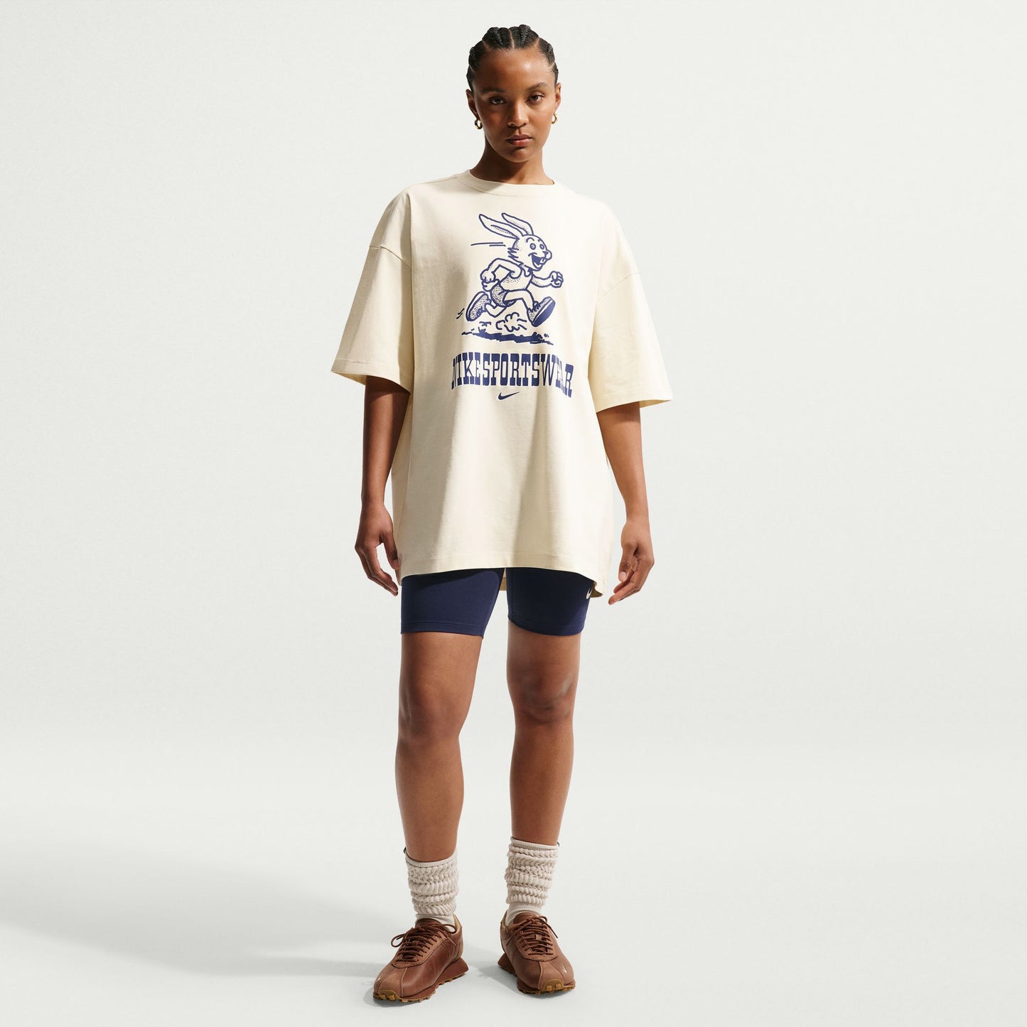 Nike Classic Os Oc10 Kadın Bej T-shirt
