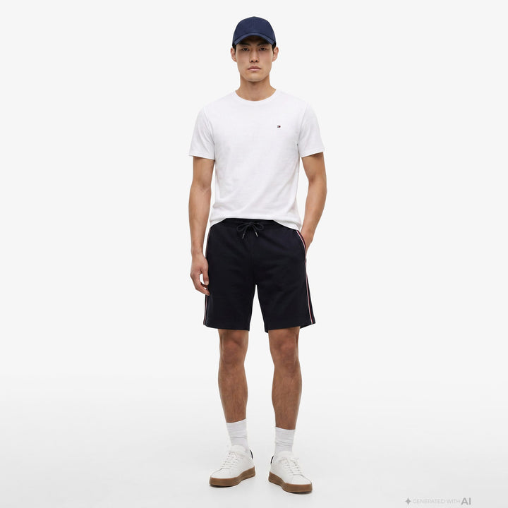 Tommy Hilfiger Global Stripe Erkek Lacivert Şort