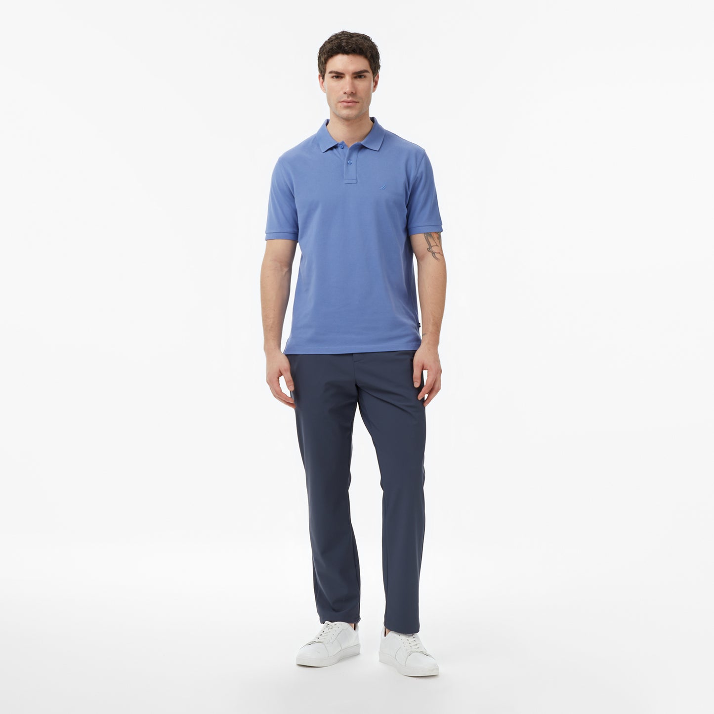 Nautica Erkek Mavi Regular Fit Polo Yaka T-shirt