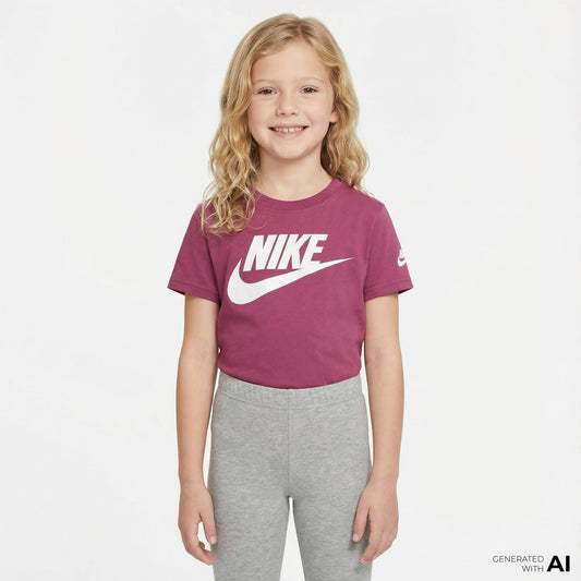 Nike Futura Evergreen Çocuk Mor T-shirt