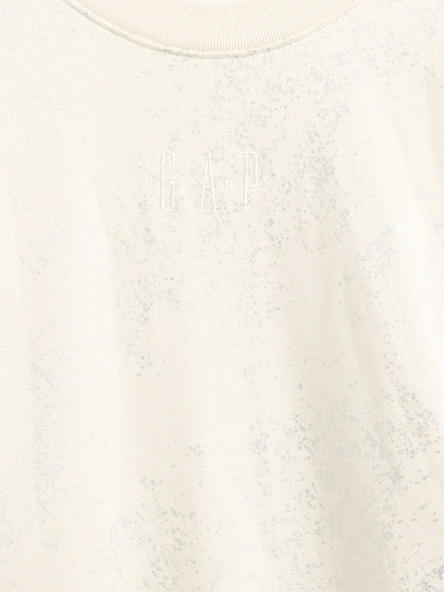 Beyaz Logo Crop Sweatshirt