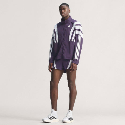 Adidas Adizero Nyc Erkek Mor Koşu Rüzgarlığı