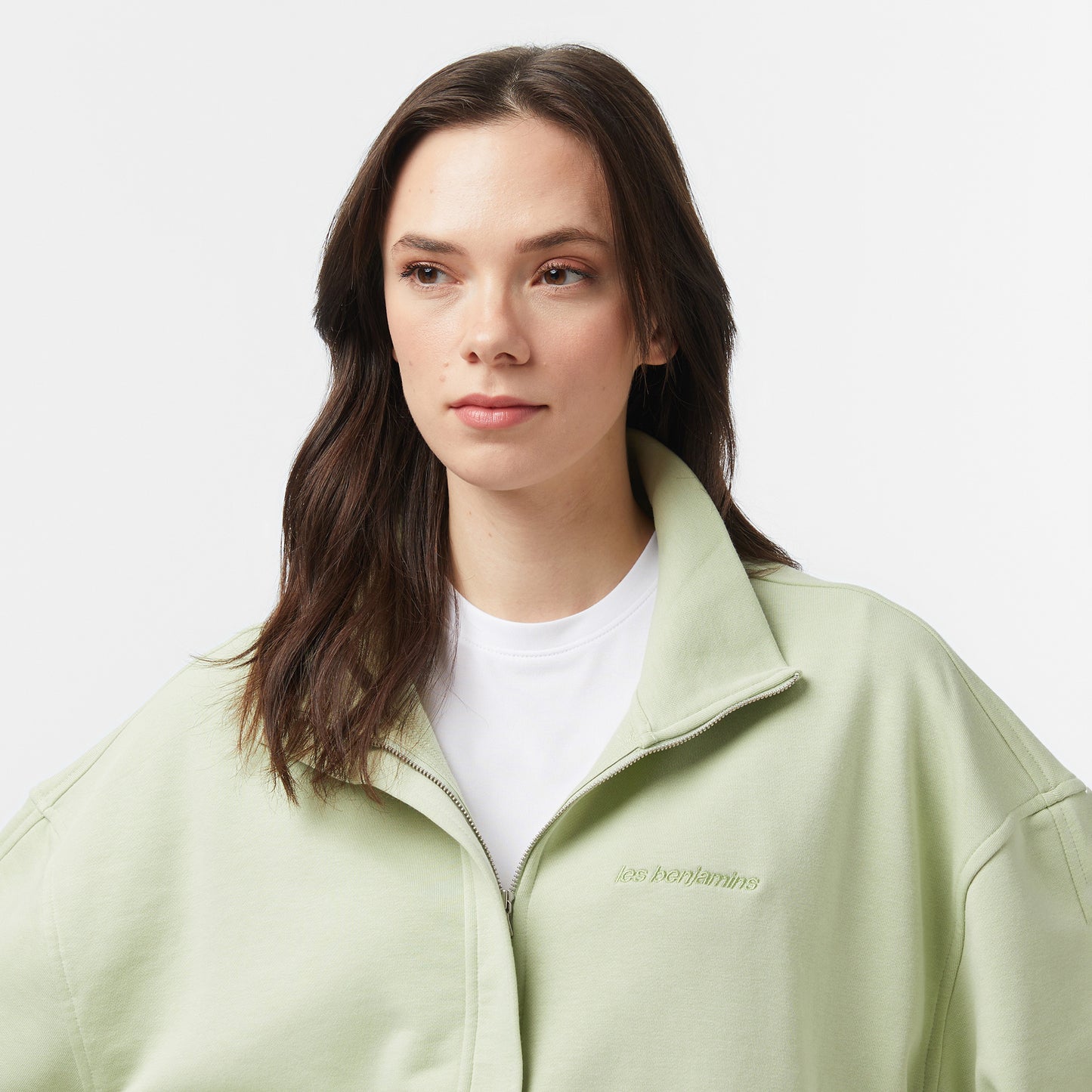 Les Benjamins Essentials 302 Kadın Yeşil Sweatshirt