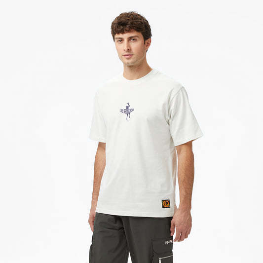 Les Benjamins Essentials 710 Erkek Beyaz T-shirt