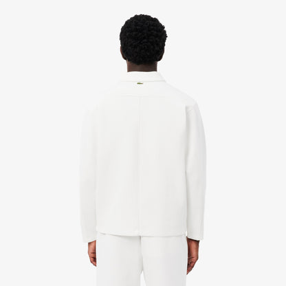 Lacoste X Novak Djokovic The Goat Erkek Beyaz Sweatshirt