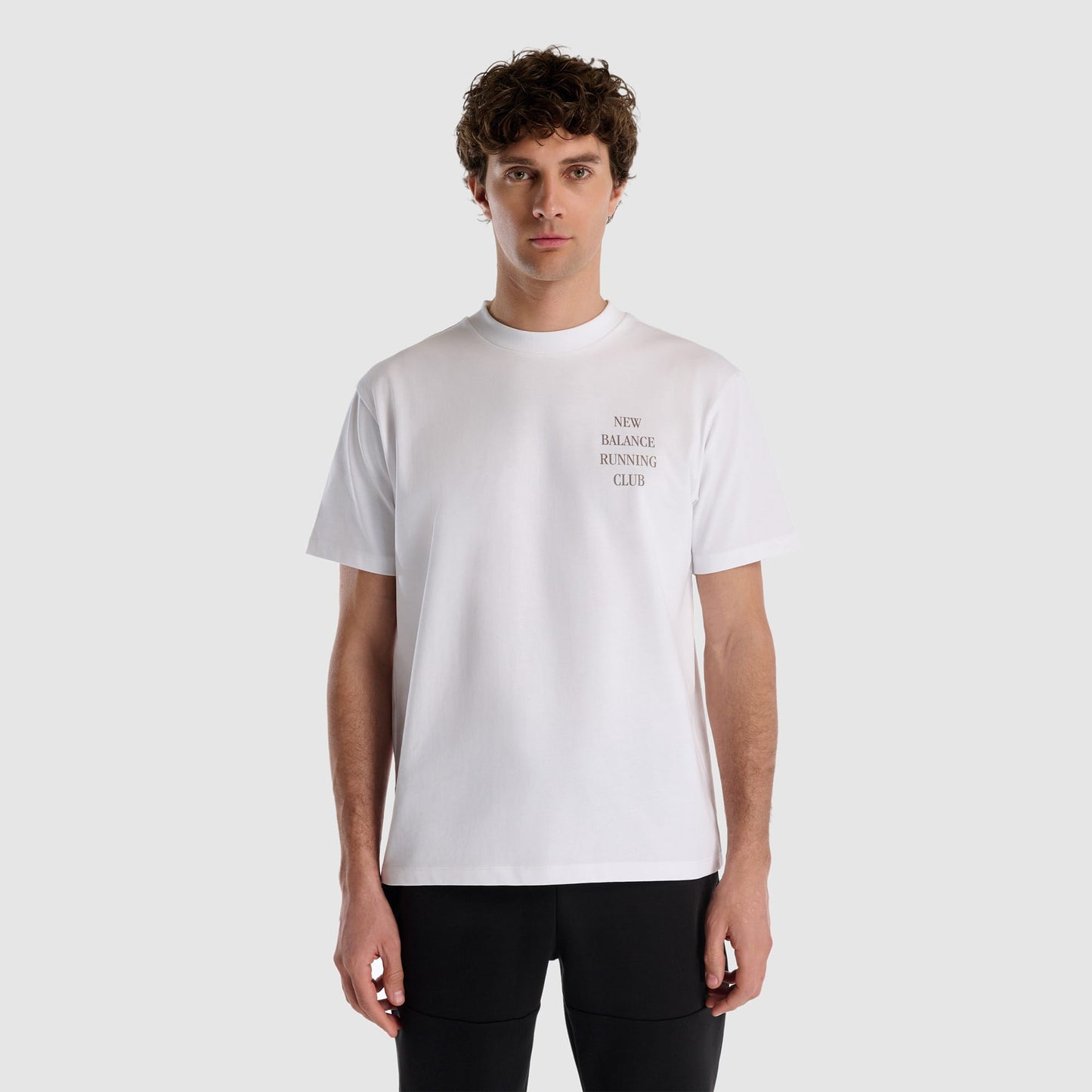 New Balance Erkek Beyaz T-shirt
