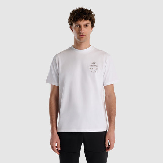 New Balance Erkek Beyaz T-shirt