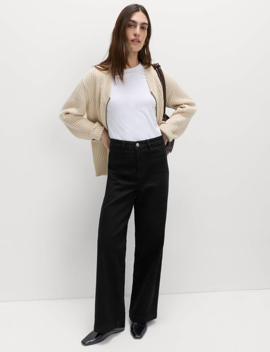 Yüksek Bel Wide Leg Grazer Jean