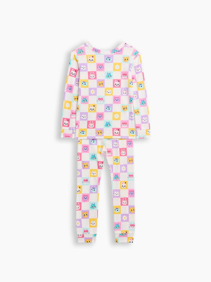 Pembe Gabby's Dollhouse Baskılı Pijama Takımı