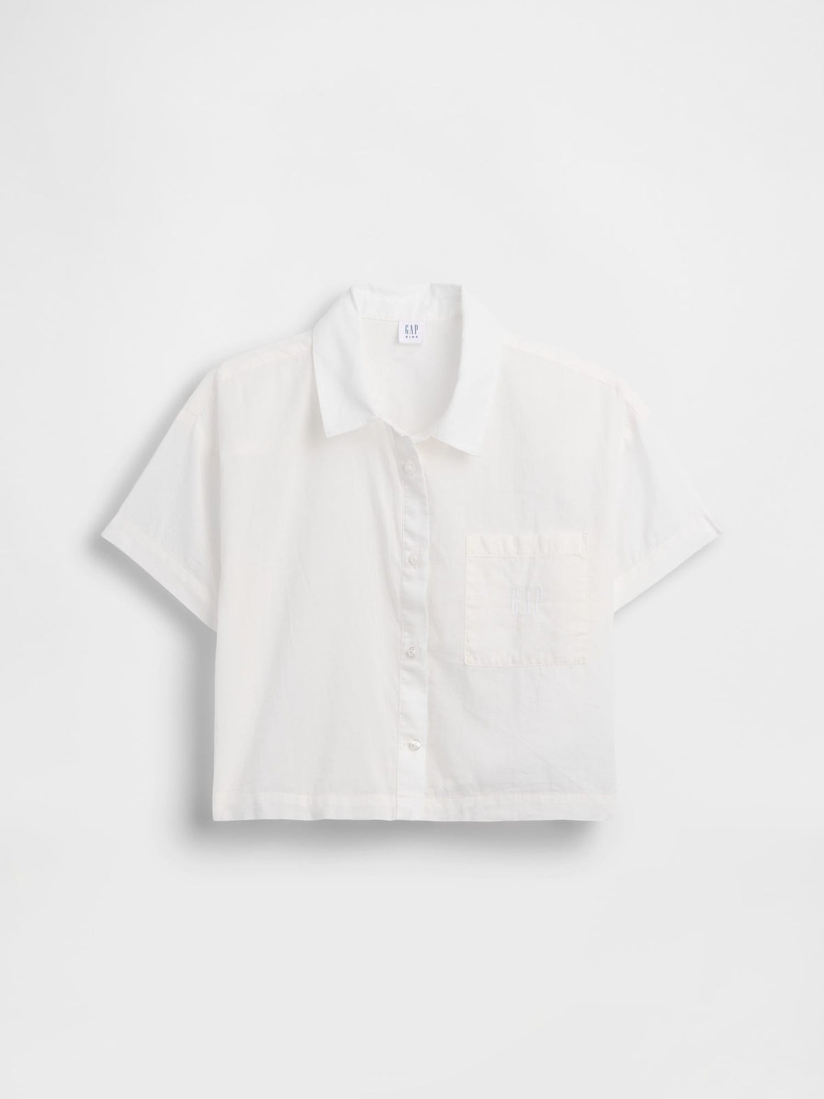Beyaz Sheer Relaxed Crop Bluz