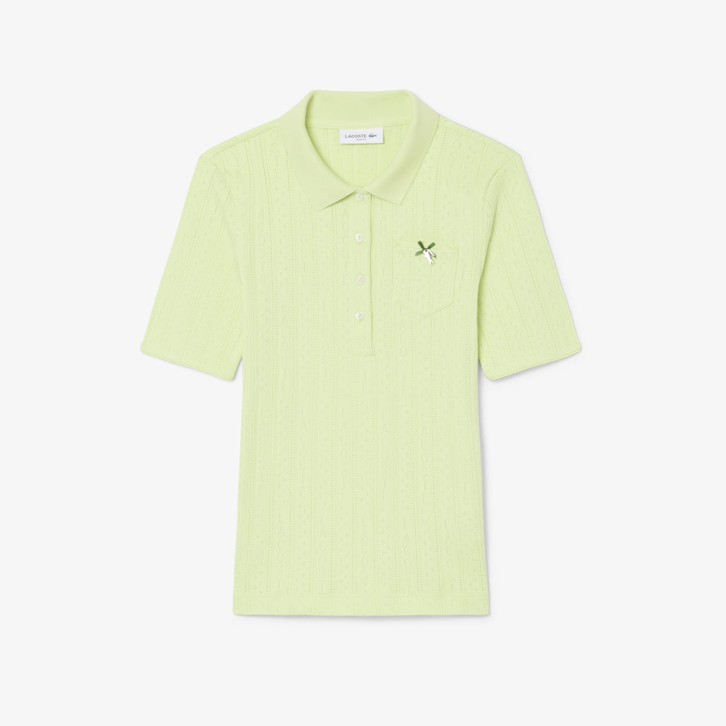 Lacoste Slim Fit Kadın Sarı Polo