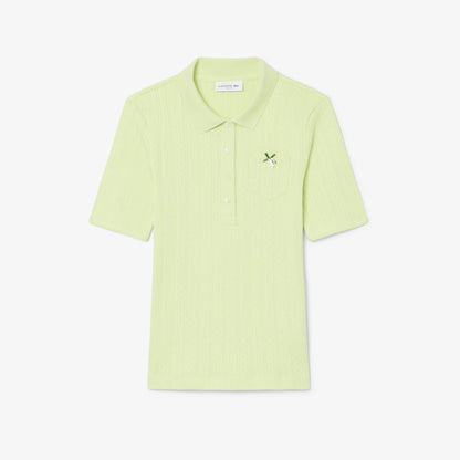 Lacoste Slim Fit Kadın Sarı Polo