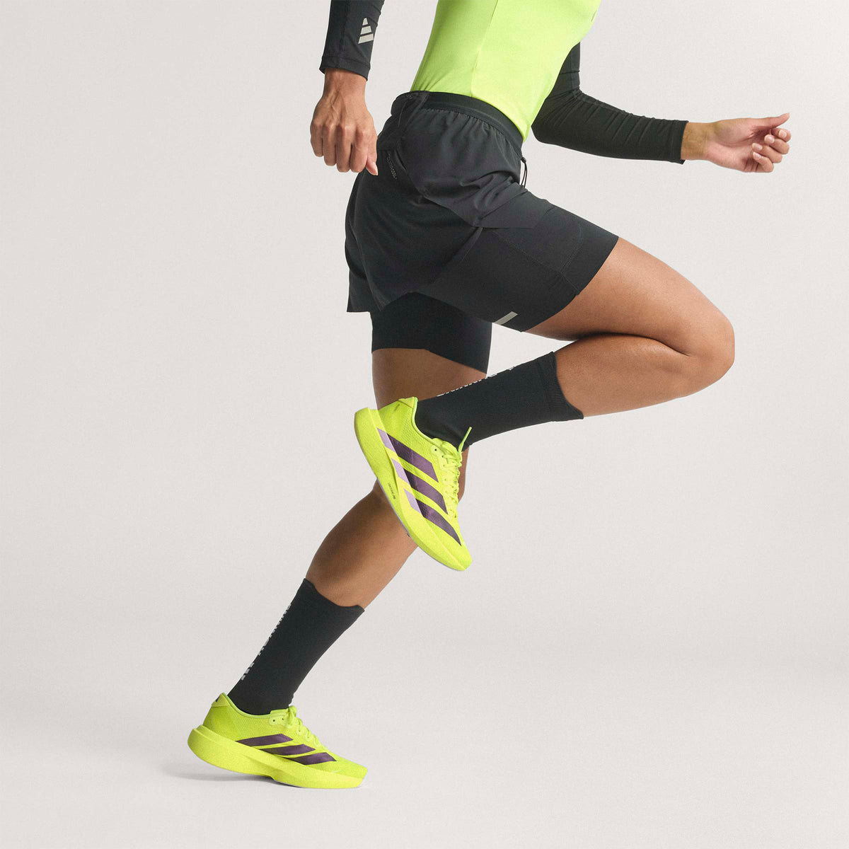 Adidas Adizero Evo Sl Kadın Sarı Koşu Ayakkabısı