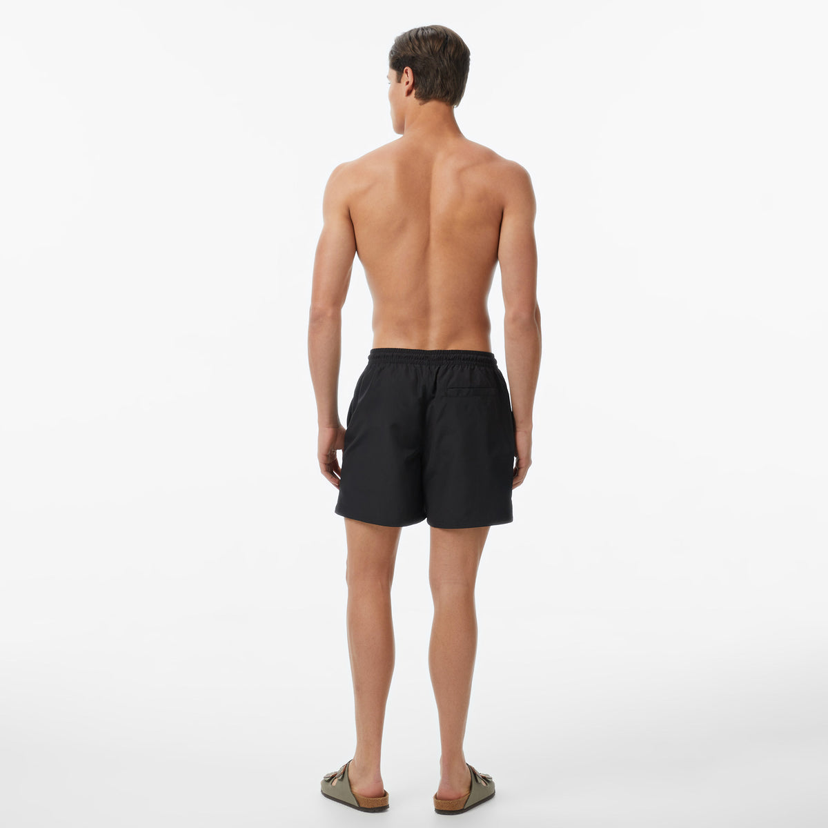 Calvin Klein Medium Drawstring Waistband Erkek Siyah Deniz Şortu
