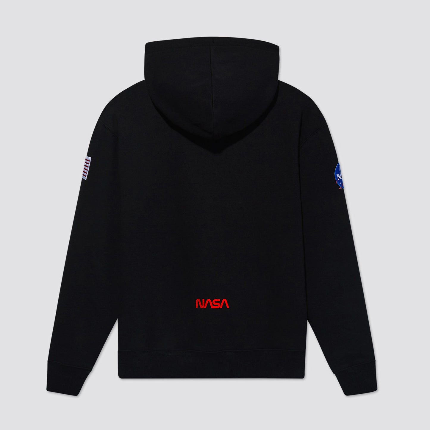 Alpha Industries Nasa Erkek Siyah Hoodie