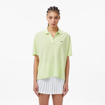 Lacoste Kadın Relaxed Fit Sarı Polo