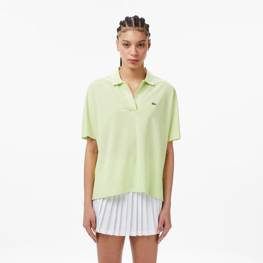 Lacoste Kadın Relaxed Fit Sarı Polo