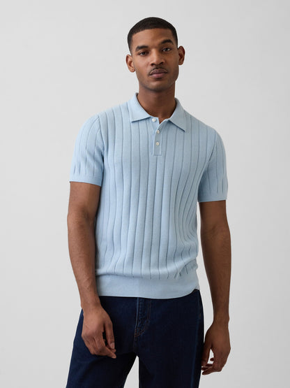 Açık Mavi Classic Triko Polo T-shirt