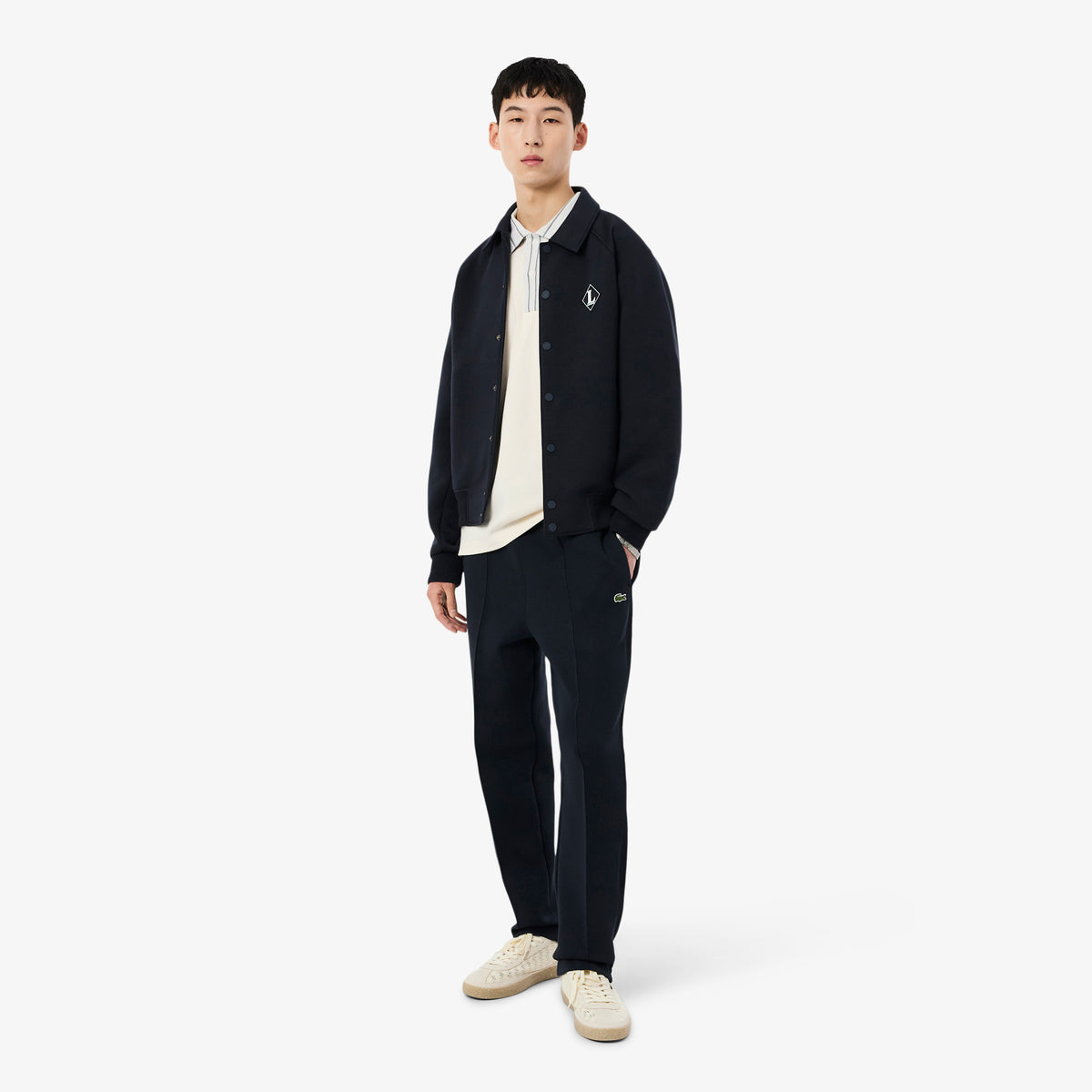 Lacoste Classic Fit Erkek Krem Polo