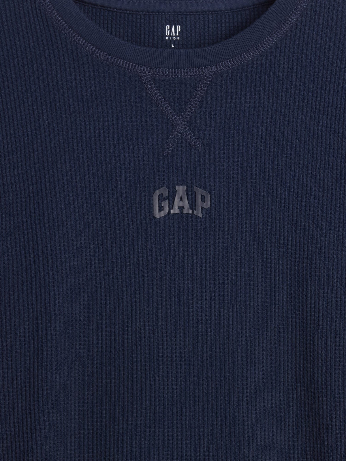 Haki Gap Mini-logo Waffle-knit T-shirt